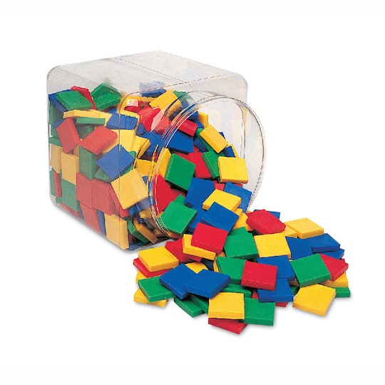 Learning Resources&#xAE; Plastic Square Color Tiles